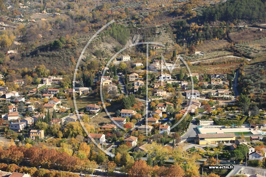 Photo arienne de Buis les Baronnies