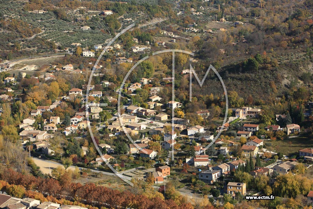 Photo arienne de Buis les Baronnies