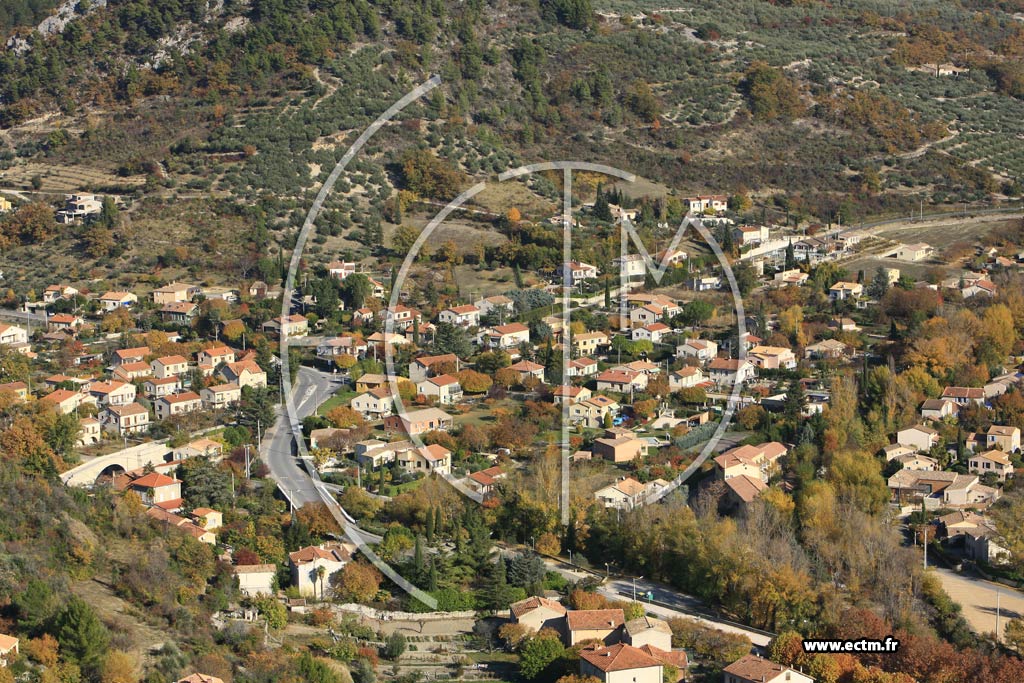 Photo arienne de Buis les Baronnies