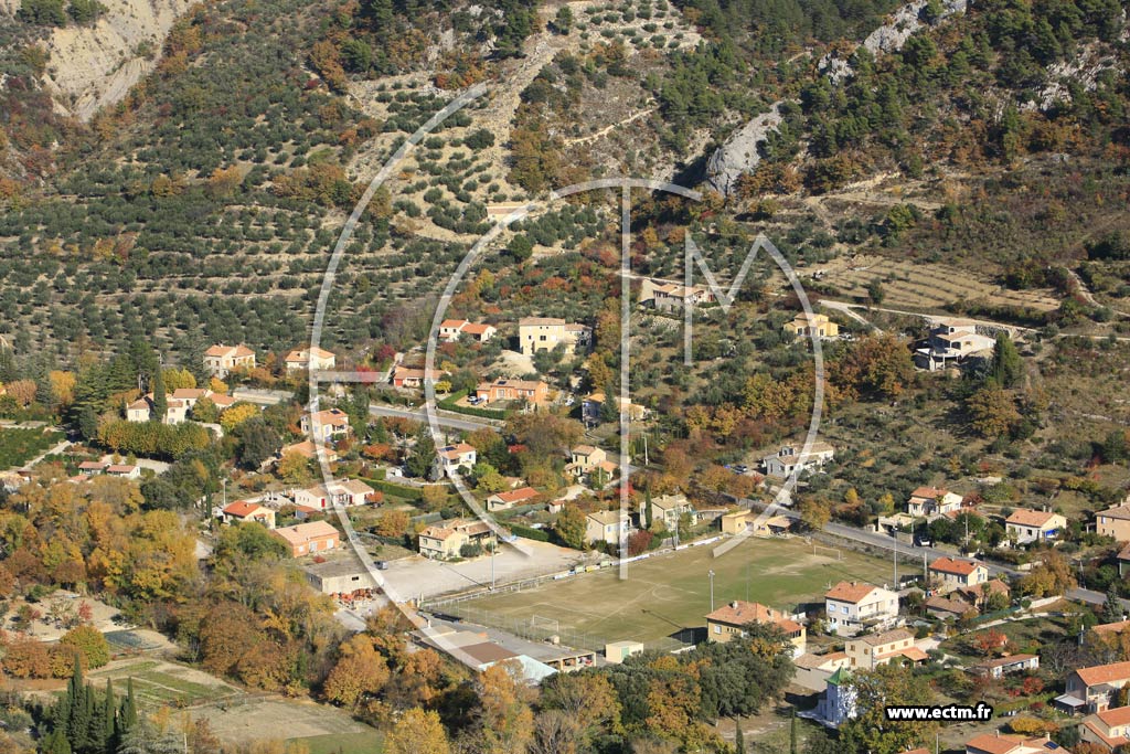 Photo arienne de Buis les Baronnies
