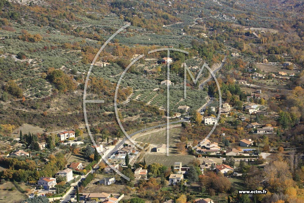 Photo arienne de Buis les Baronnies
