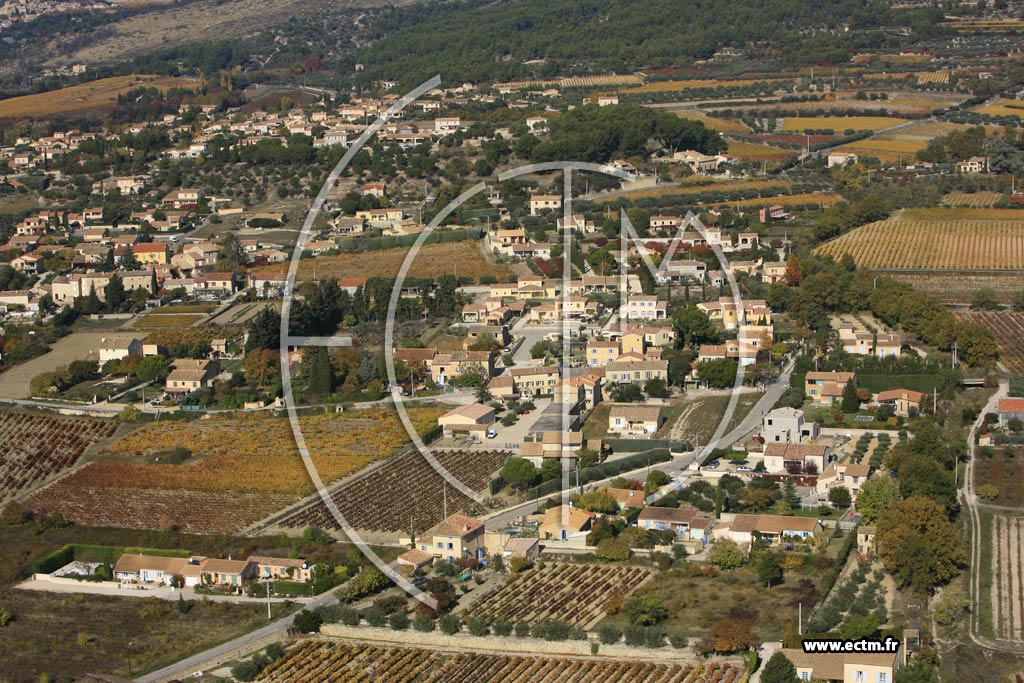 Photo arienne de Caromb