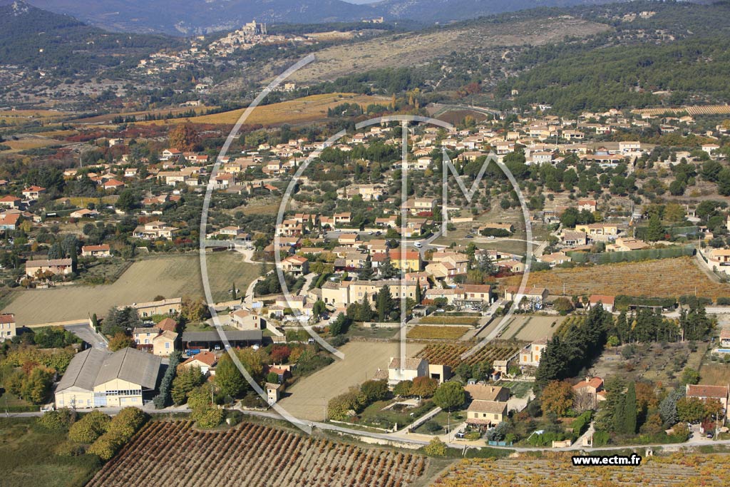 Photo arienne de Caromb