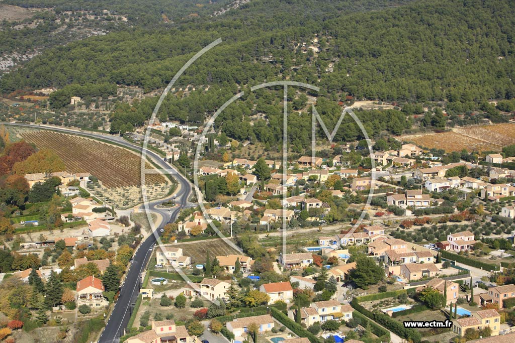 Photo arienne de Caromb