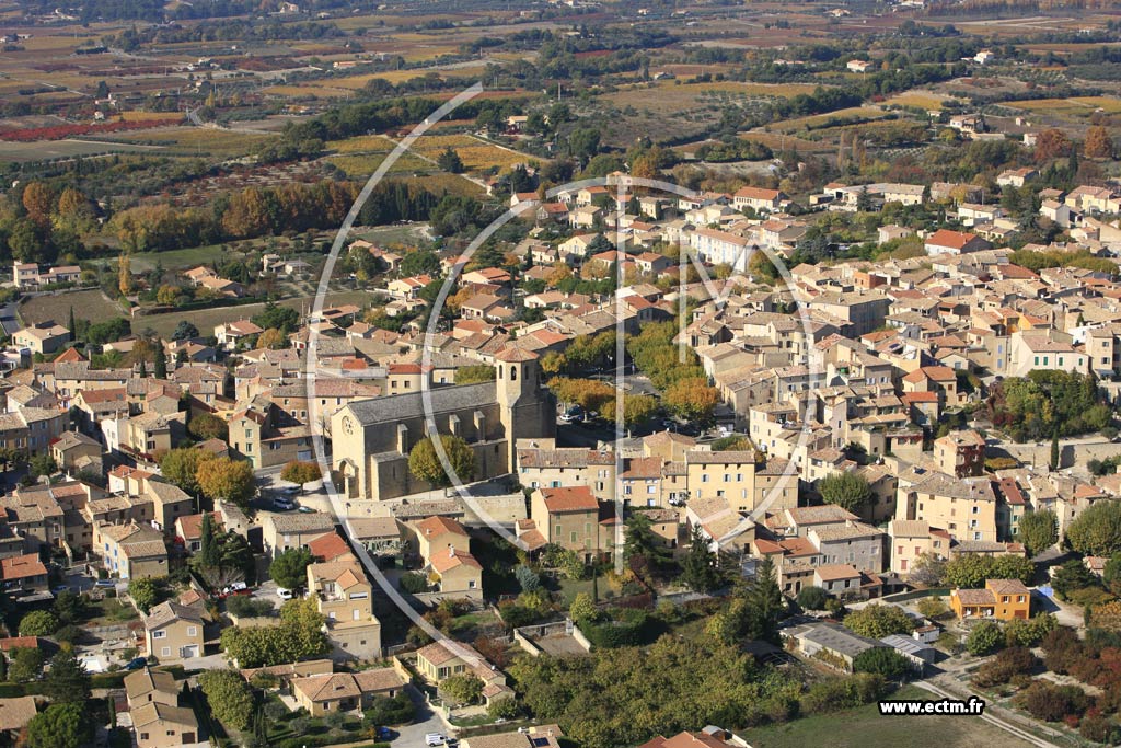 Photo arienne de Caromb