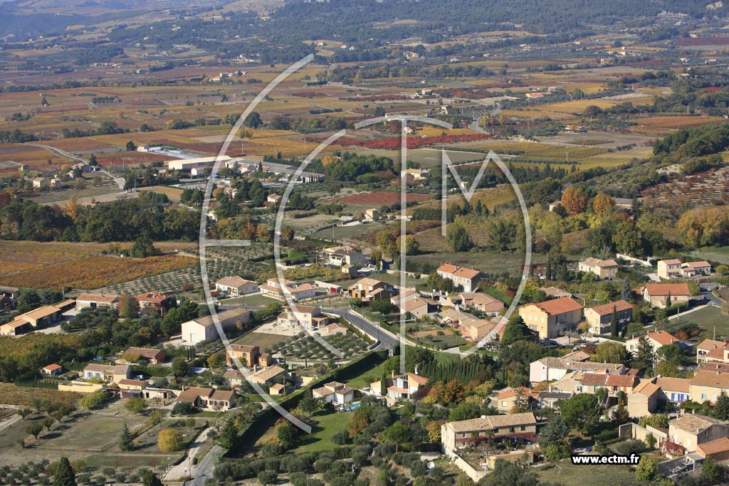 Photo arienne de Caromb