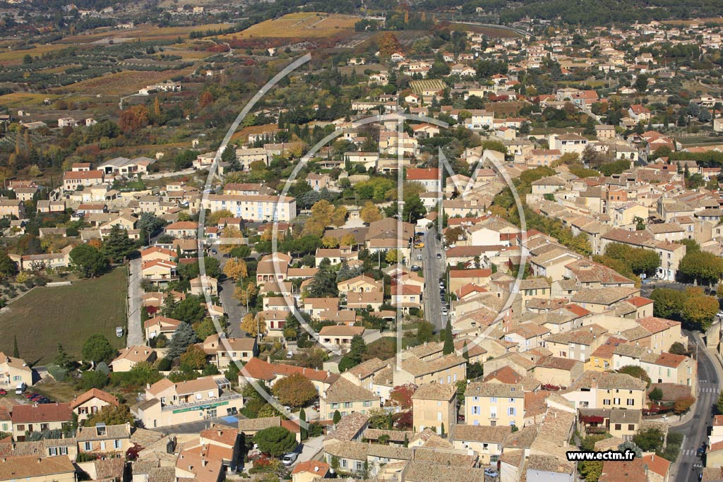 Photo arienne de Caromb