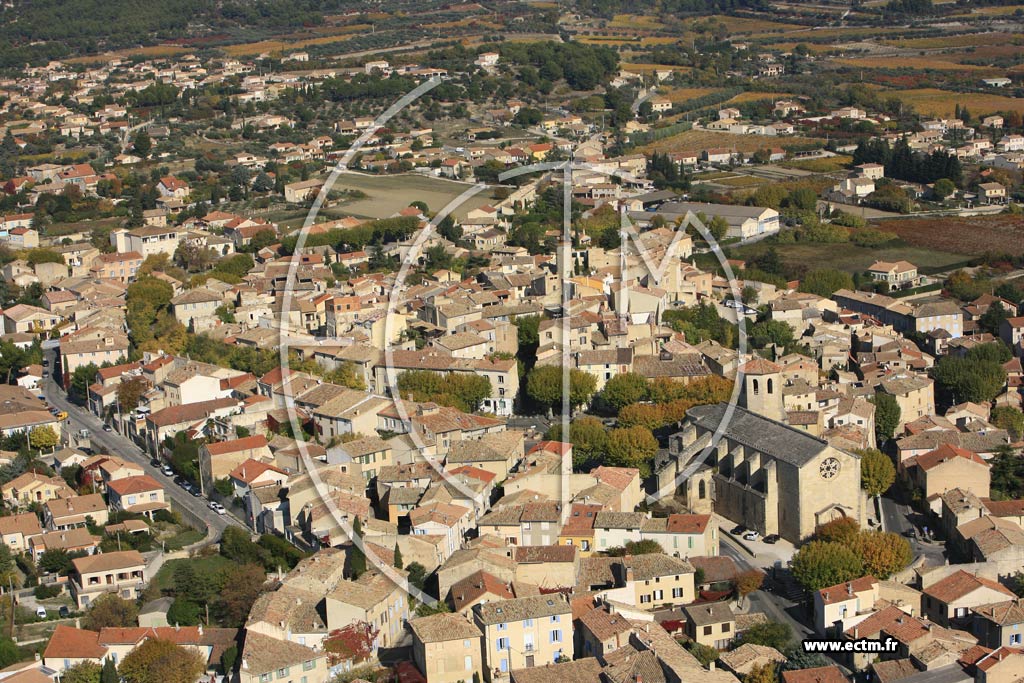 Photo arienne de Caromb
