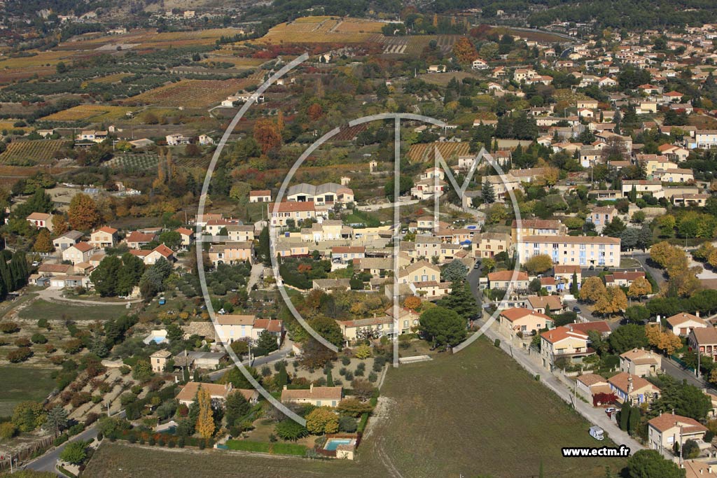Photo arienne de Caromb
