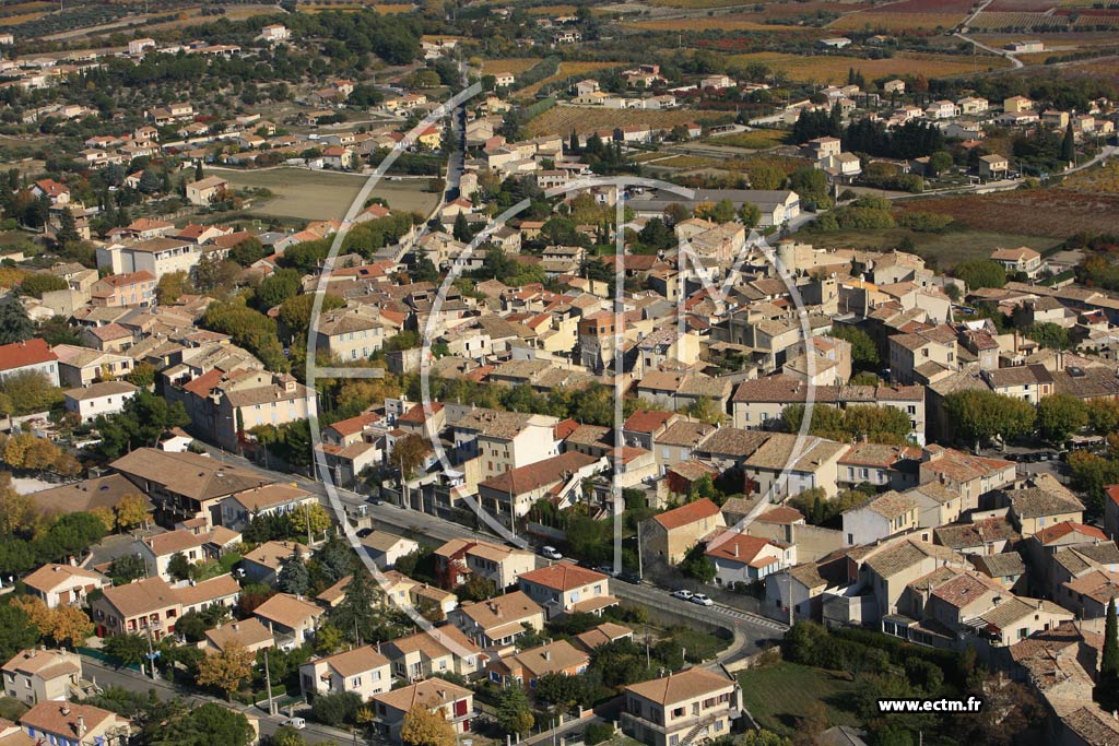Photo arienne de Caromb
