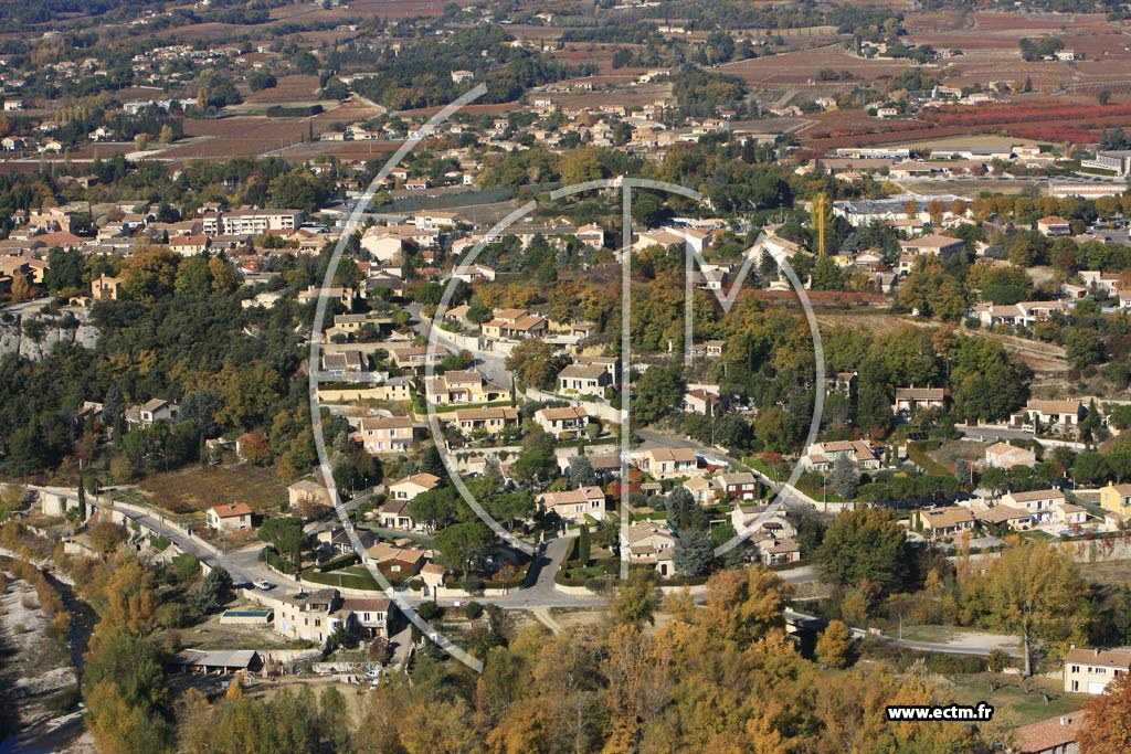 Photo arienne de Vaison la Romaine