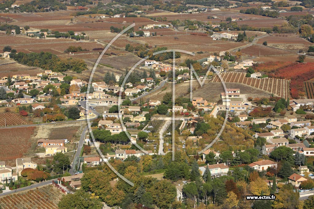 Photo arienne de Vaison la Romaine