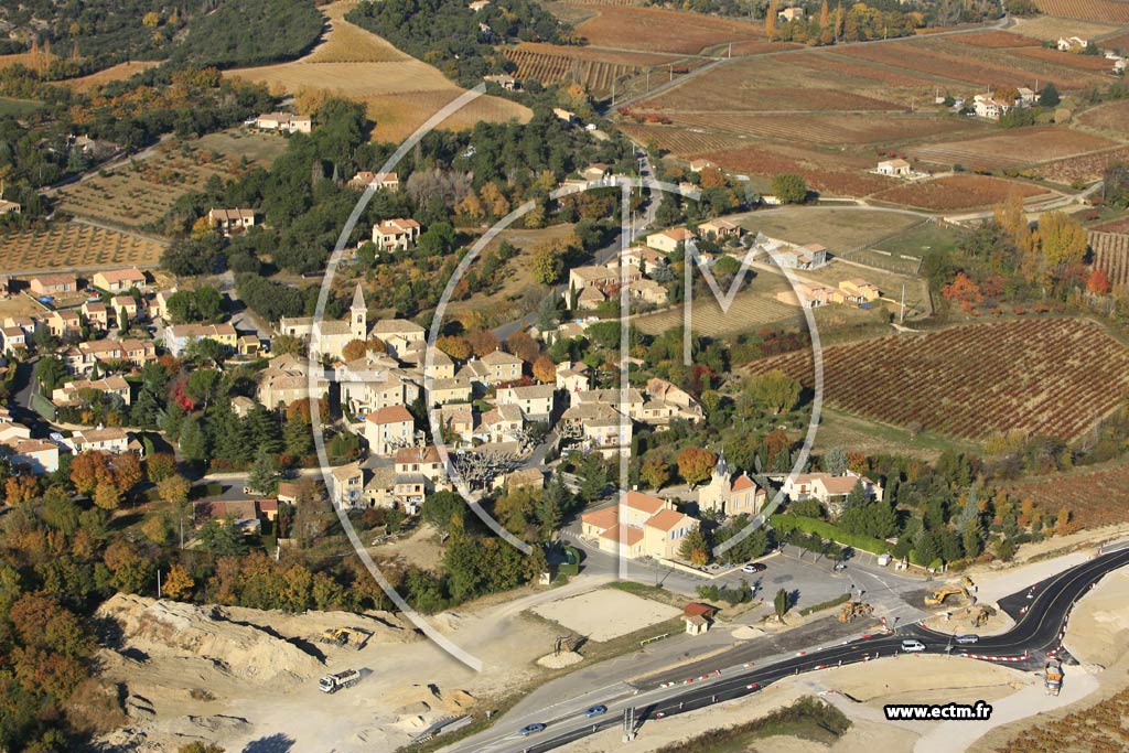Photo arienne de Saint Pantaleon les Vignes