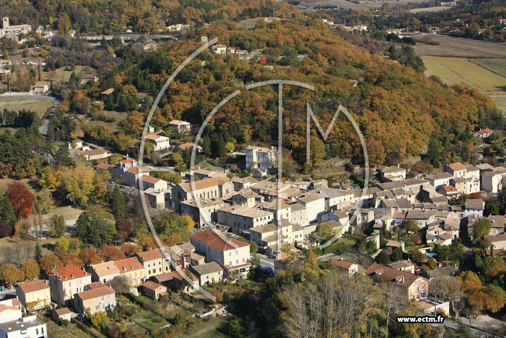 Photo arienne de La Begude de Mazenc