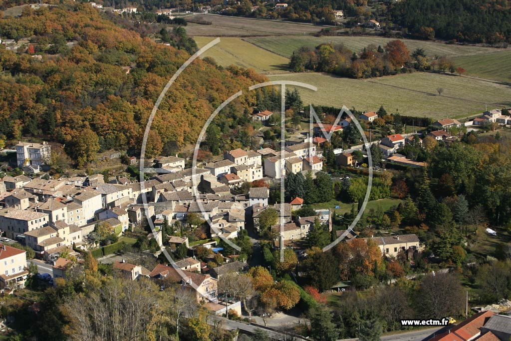 Photo arienne de La Begude de Mazenc