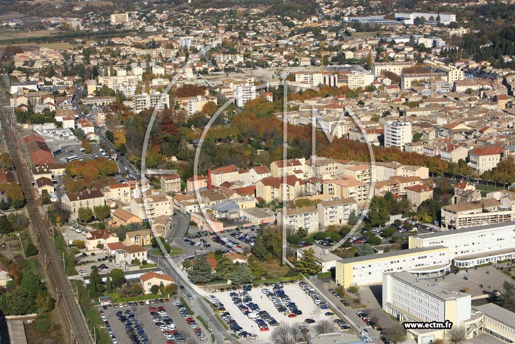 Photo arienne de Montelimar