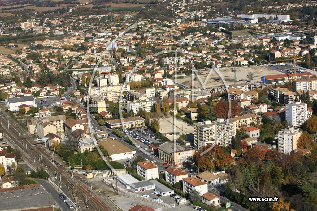 Photo arienne de Montelimar