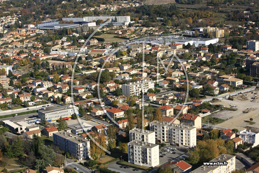 Photo arienne de Montelimar - la Nitriere