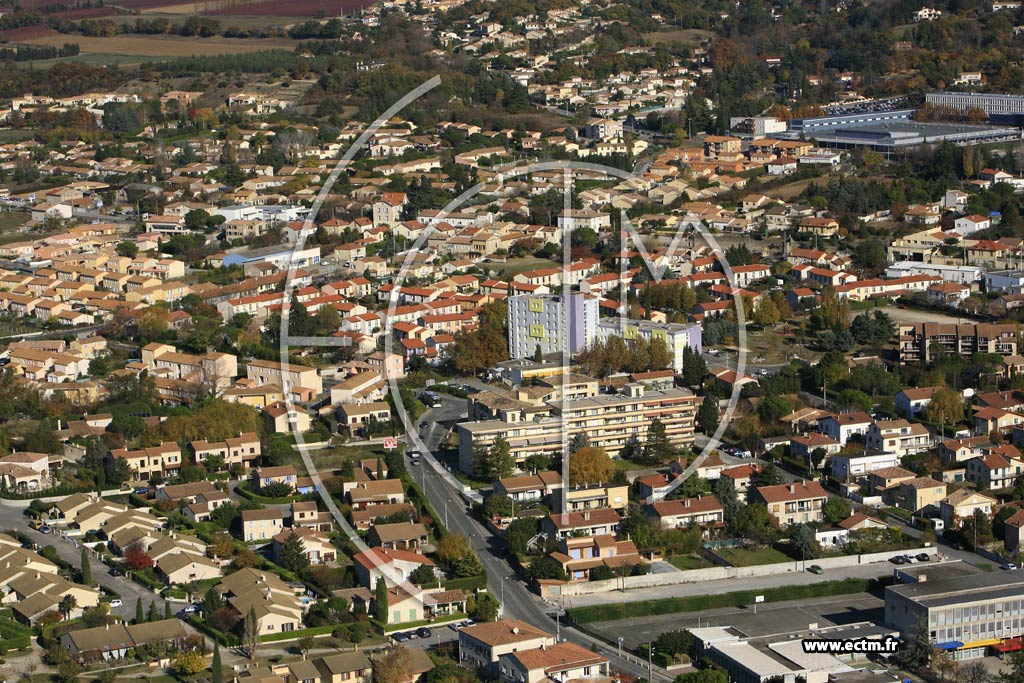 Photo arienne de Montelimar - la Nitriere