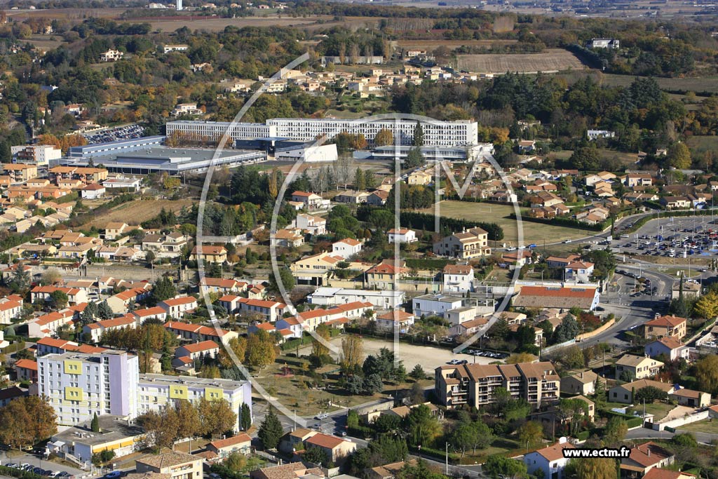 Photo arienne de Montelimar - la Nitriere