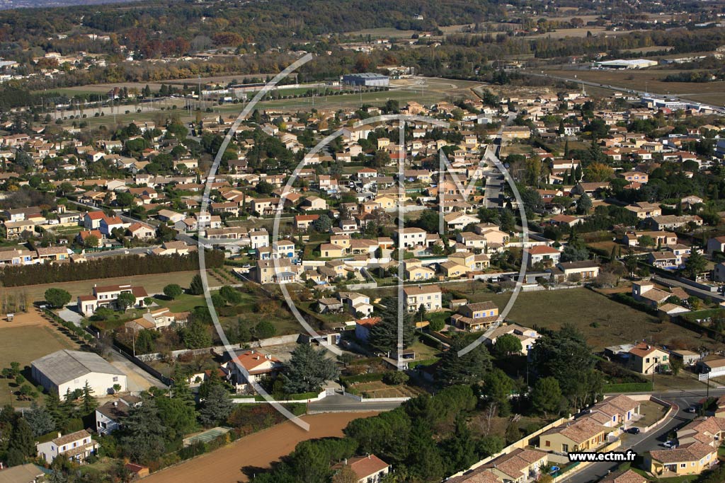 Photo arienne de Montelimar - les Champs