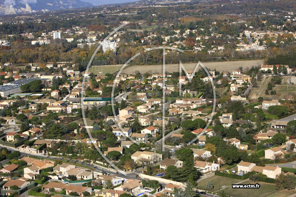 Photo arienne de Montelimar - les Champs