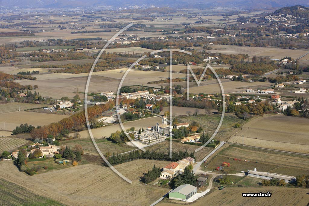 Photo arienne de Portes en Valdaine