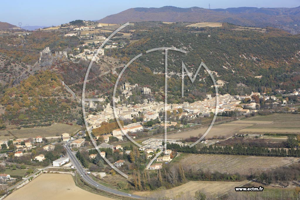 Photo arienne de Rochemaure