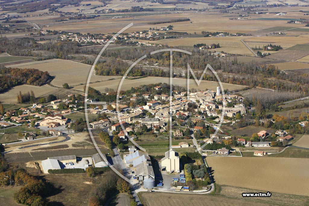 Photo arienne de Saint Gervais sur Roubion