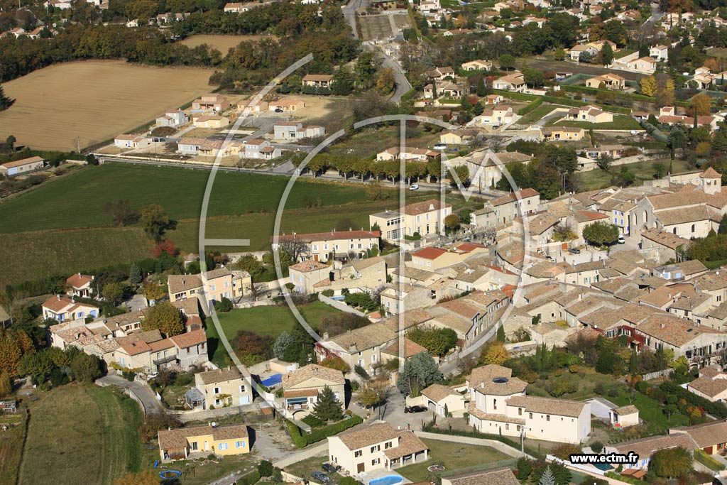 Photo arienne de Saint Marcel les Sauzet
