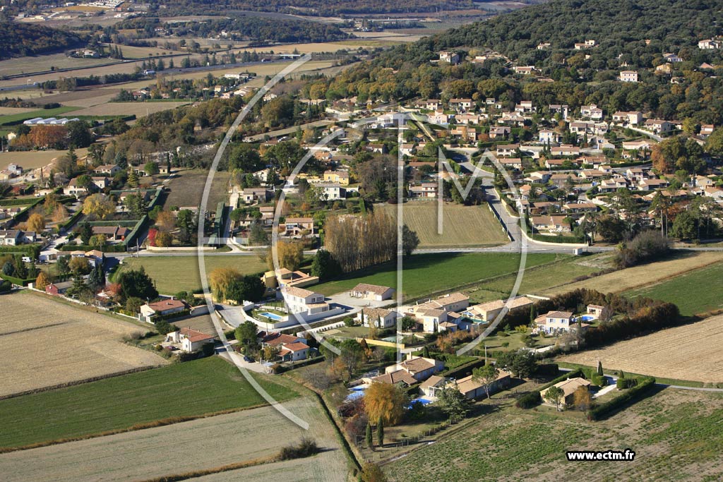 Photo arienne de Saint Marcel les Sauzet