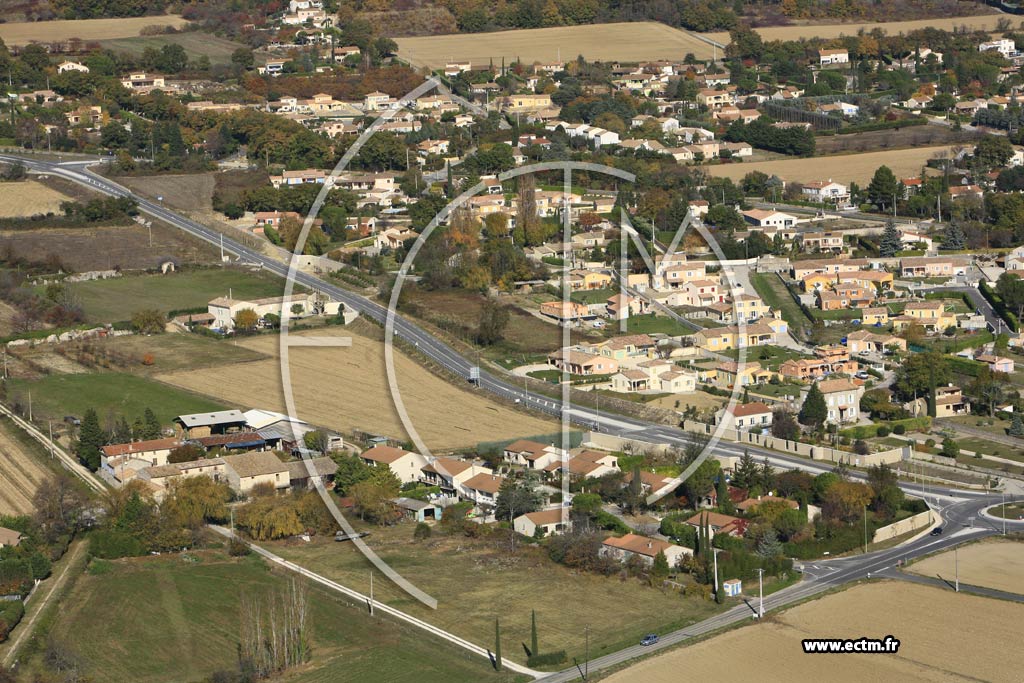 Photo arienne de Saint Marcel les Sauzet