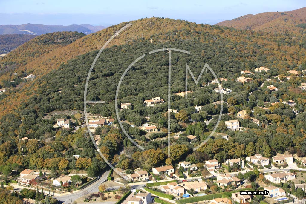 Photo arienne de Saint Marcel les Sauzet