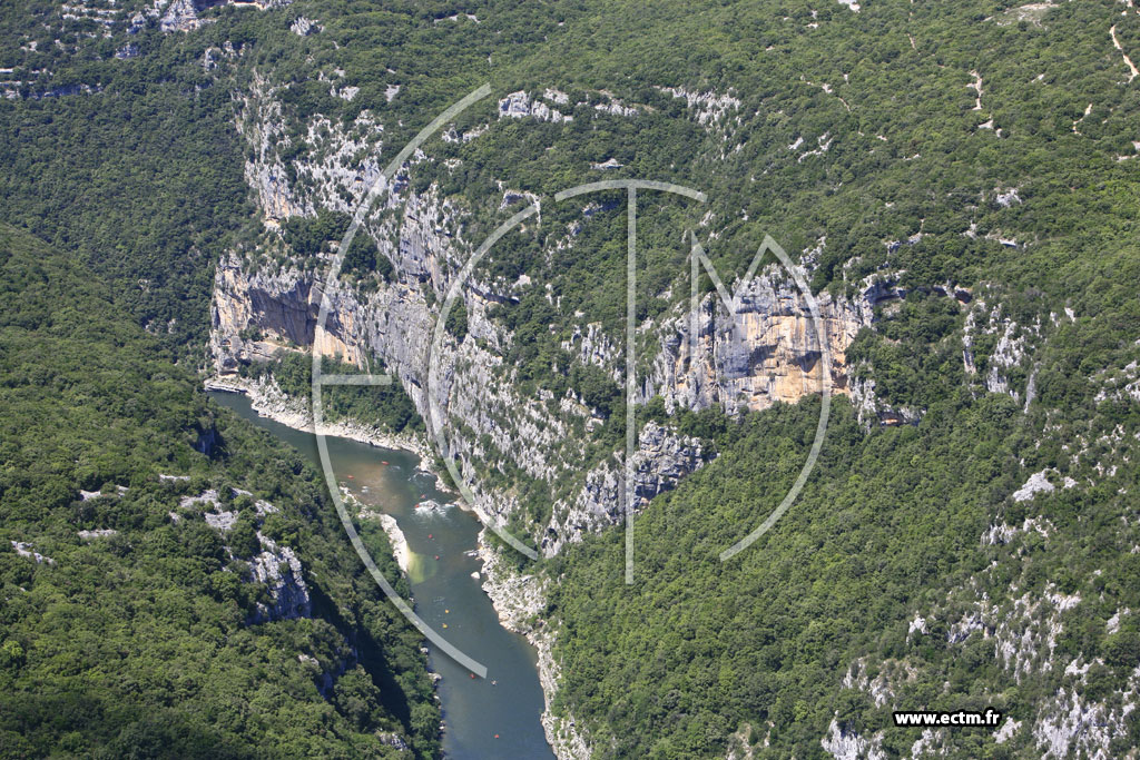 Photo arienne de Gorges de l'Ardeche