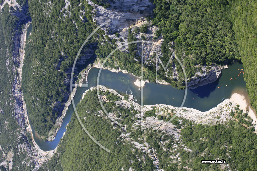 Photo arienne de Gorges de l'Ardeche