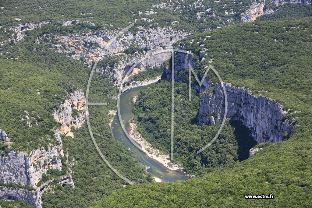 Photo arienne de Gorges de l'Ardeche