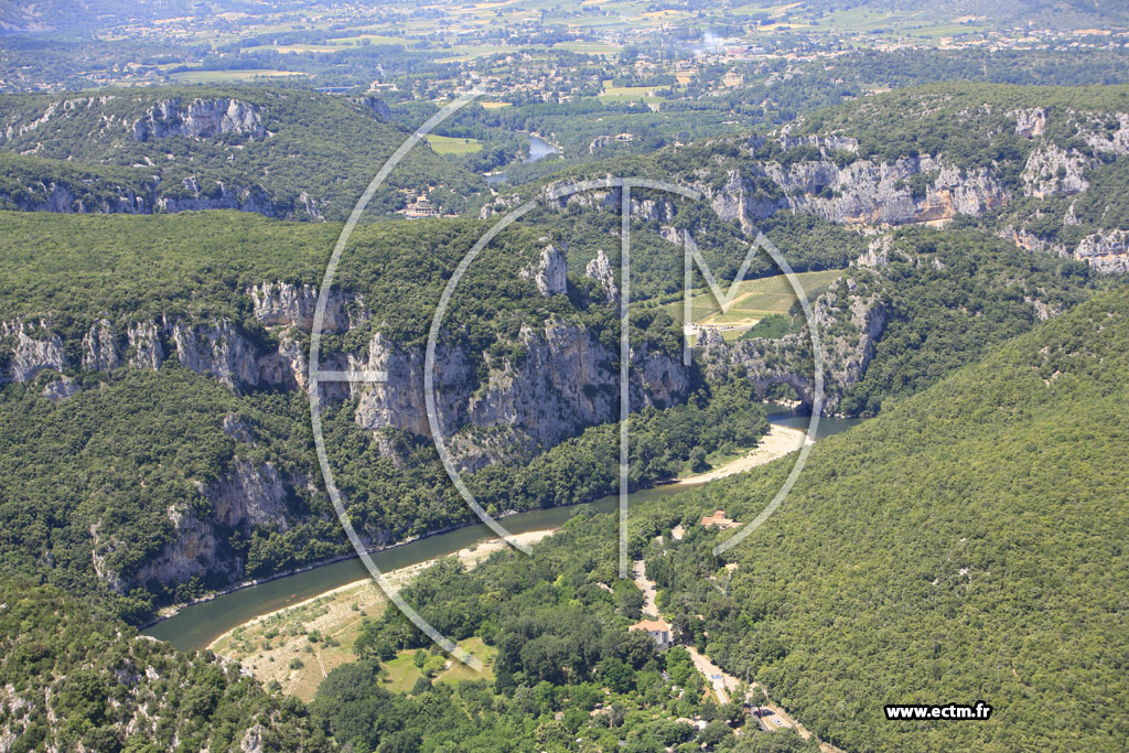 Photo arienne de Gorges de l'Ardeche