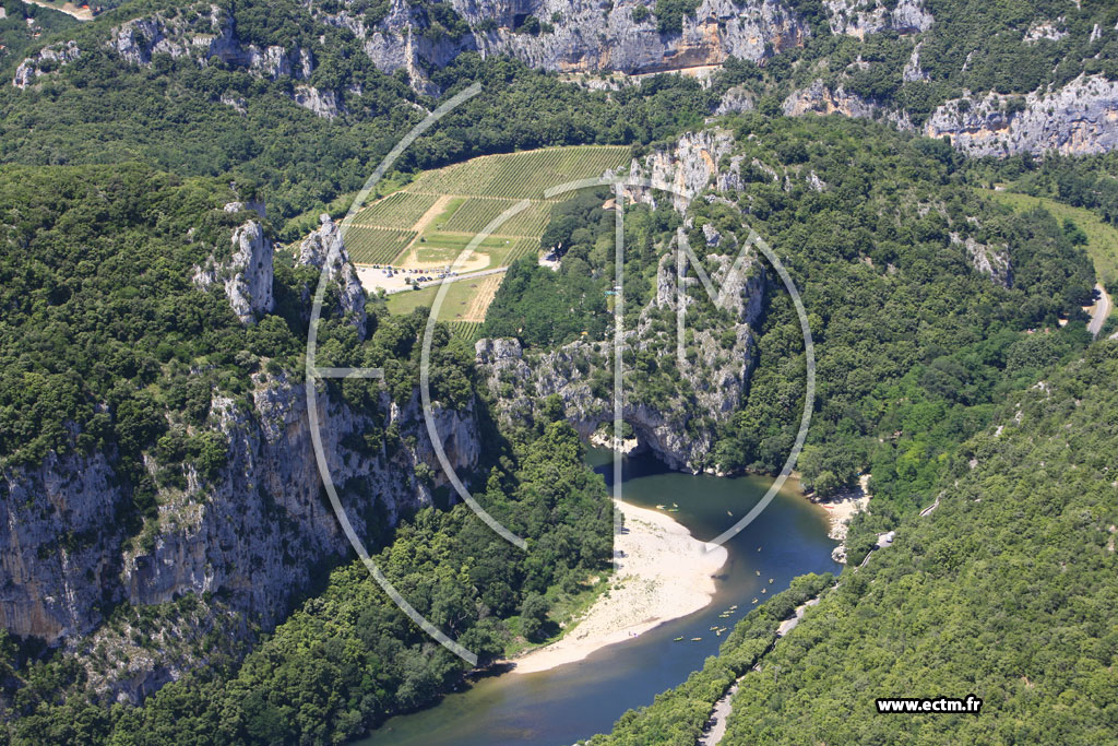 Photo arienne de Gorges de l'Ardeche