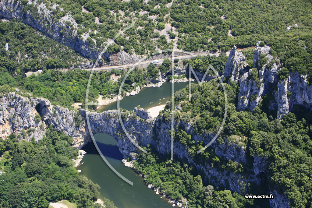 Photo arienne de Gorges de l'Ardeche