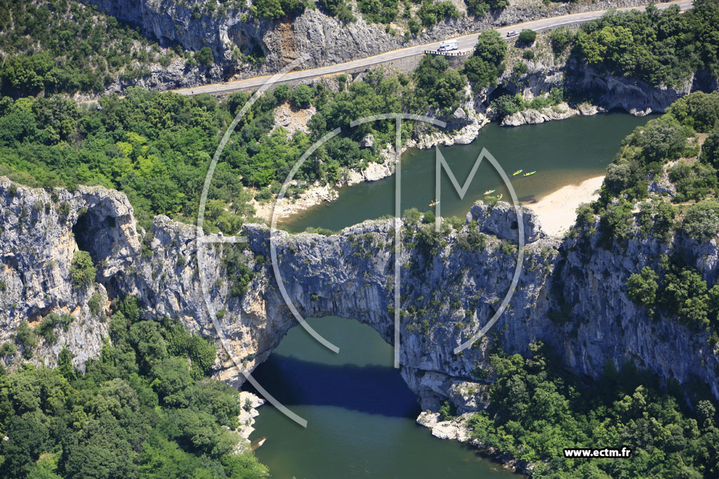 Photo arienne de Gorges de l'Ardeche