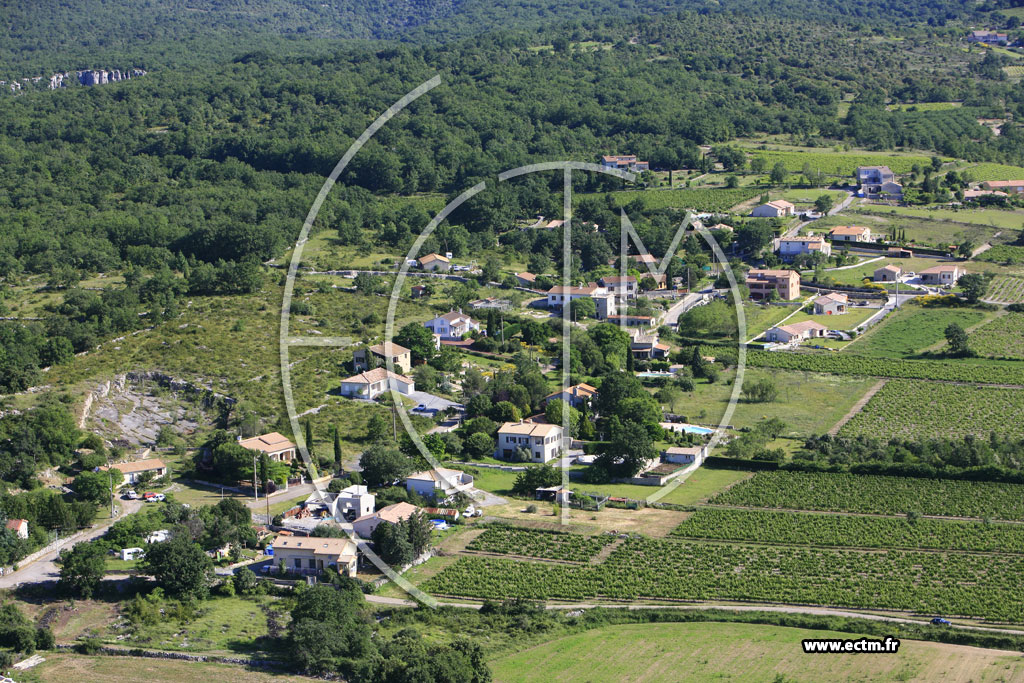 Photo arienne de Lussas (Eyriac)