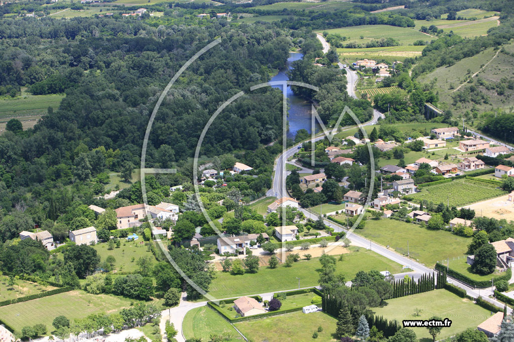 Photo arienne de Pradons