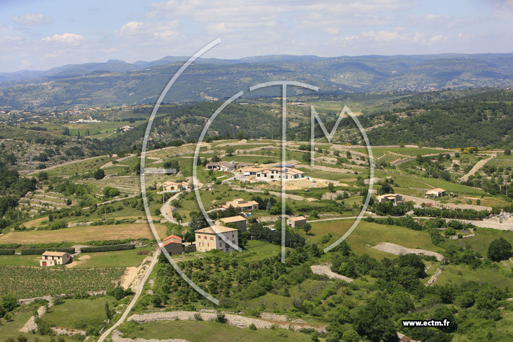 Photo arienne de Saint Andeol de Berg