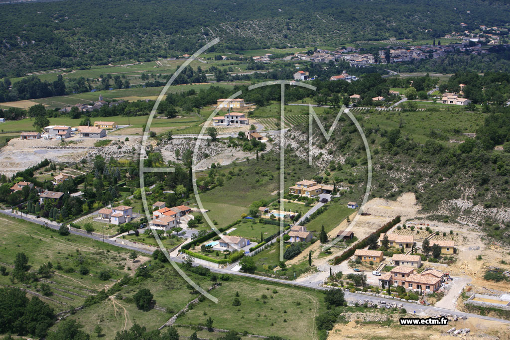 Photo arienne de Saint Maurice d'Ardeche