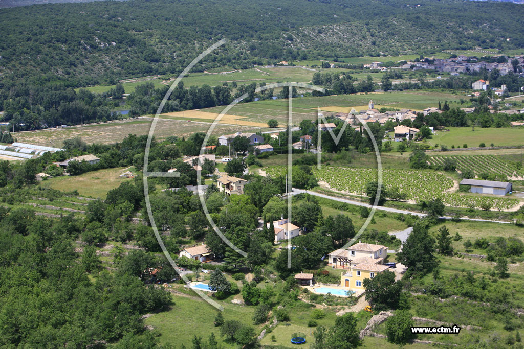 Photo arienne de Saint Maurice d'Ardeche