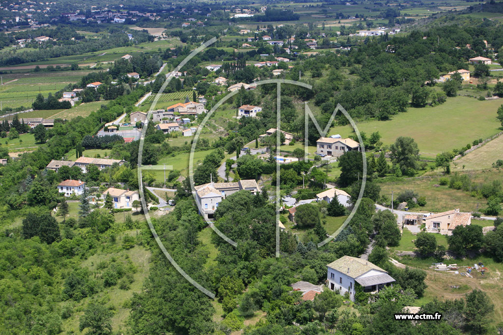 Photo arienne de Saint Maurice d'Ardeche