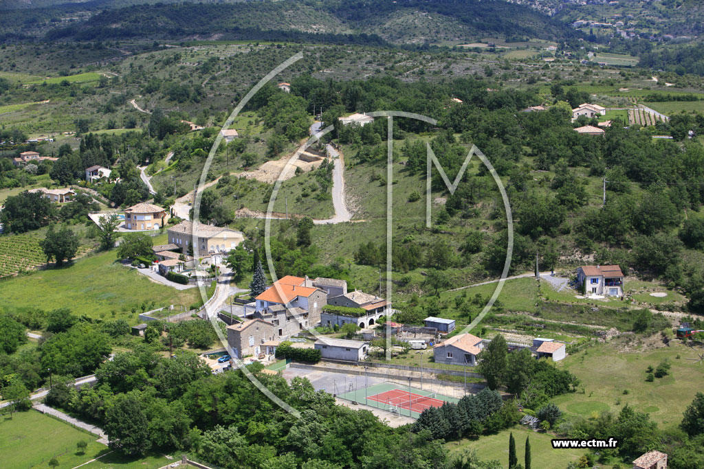 Photo arienne de Saint Maurice d'Ardeche