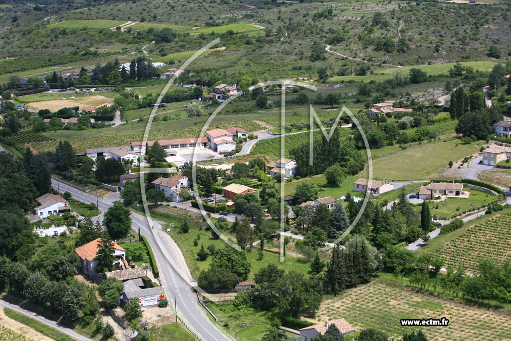 Photo arienne de Saint Maurice d'Ardeche