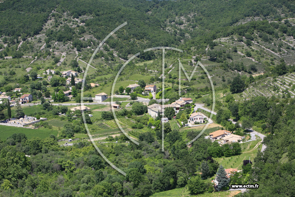 Photo arienne de Saint Maurice d'Ibie