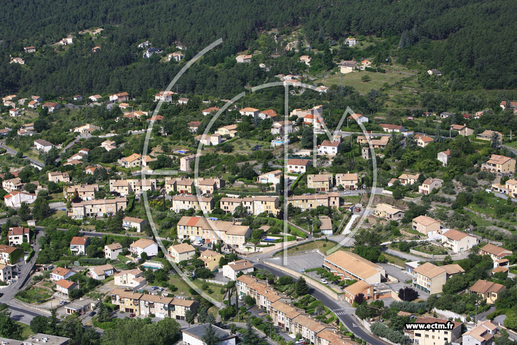 Photo arienne de Aubenas